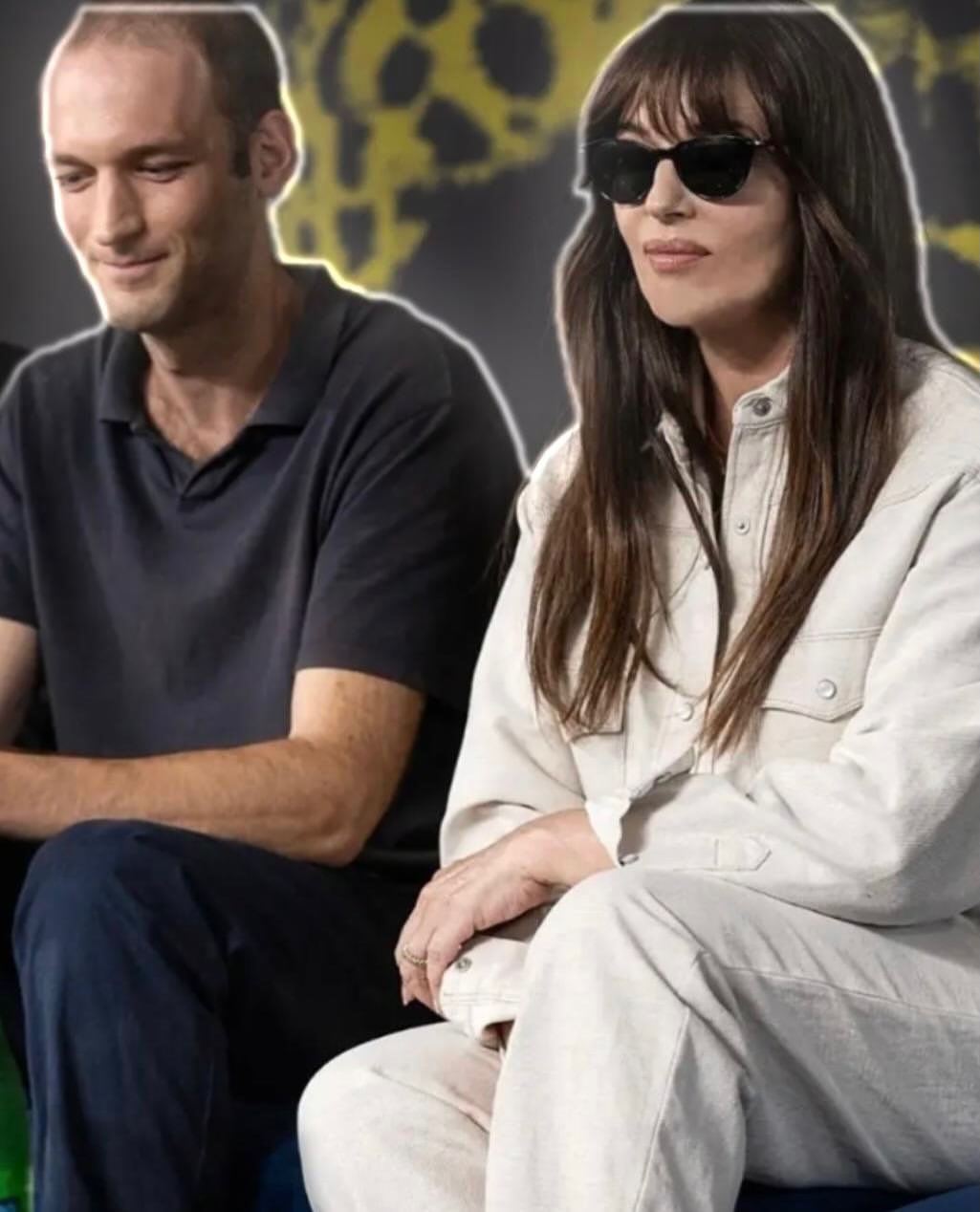 Monica Bellucci holding the Locarno Film Festival Award